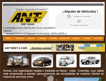 Tablet Screenshot of ant-rentacar.com